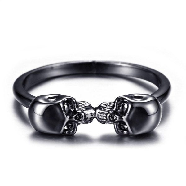 Bague Baiser de Skull en Acier