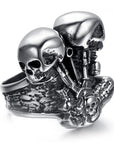 Bague Crâne De Biker
