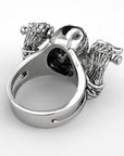 Bague Crâne De Biker – Acier