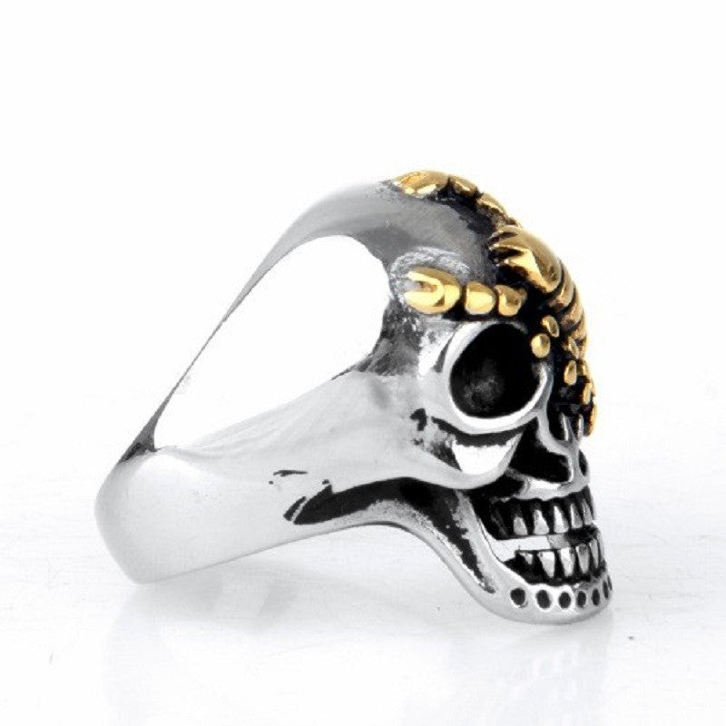 Bague Crâne et Scorpion en Acier