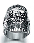 Bague Skull Odin en Acier