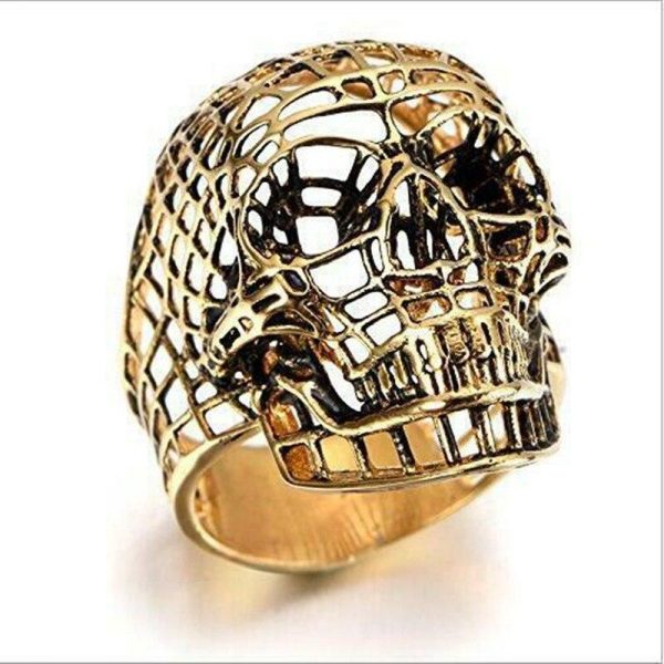 Bague Skull Odin en Acier
