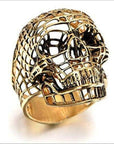 Bague Skull Odin en Acier