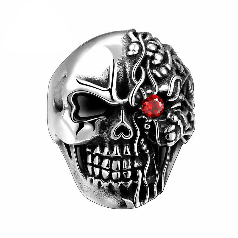 Bague Skull de Loki en Acier Durable