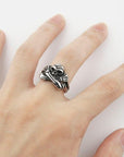 Bague Squelettique de Loki en Acier