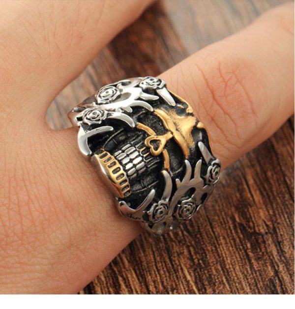 Bague Tête de Mort Démon des Abysses