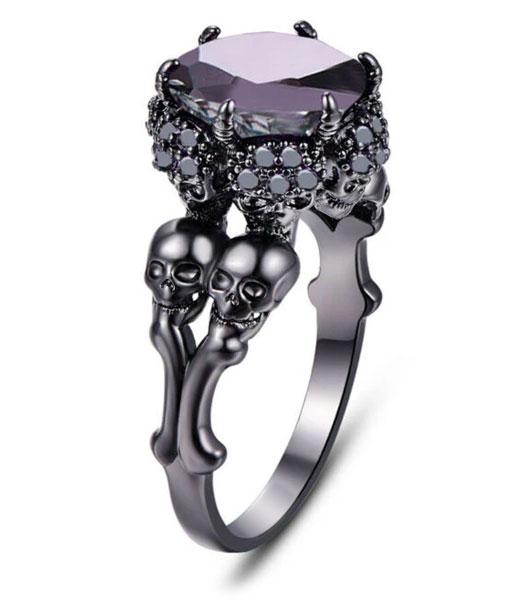 Bague Tête de Mort Duo du Néant