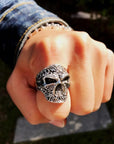Bague Tête de Mort Éclat Sombre