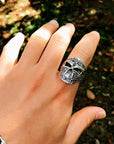 Bague Tête de Mort Éclat Sombre