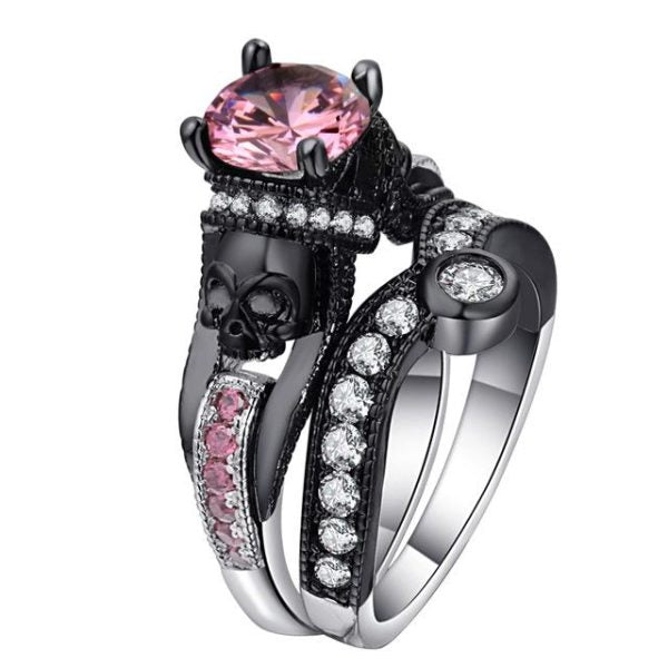 Bague Tête de Mort Éclipse Noire