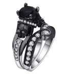 Bague Tête de Mort Éclipse Noire