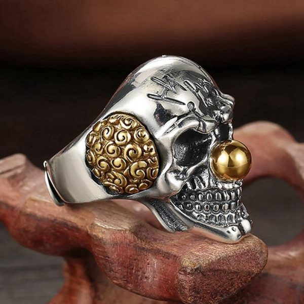 Bague Tête de Mort Enragée