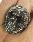Bague Tête de Mort Étoilée