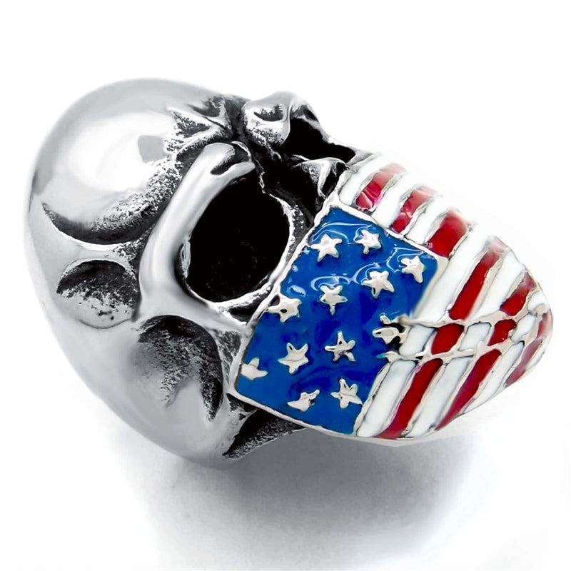 Bague Tête de Mort Faucheuse Écarlate