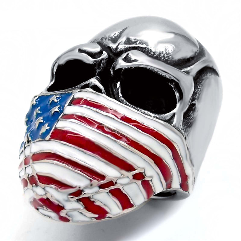 Bague Tête de Mort Faucheuse Écarlate