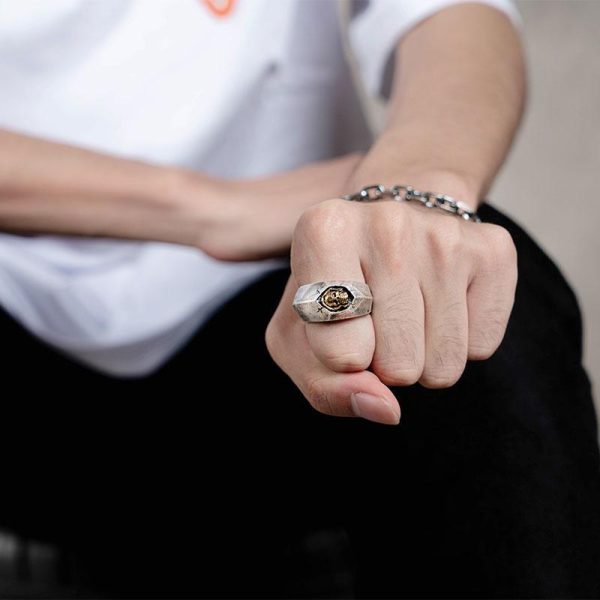 Bague Tête de Mort Forge d’Ombres