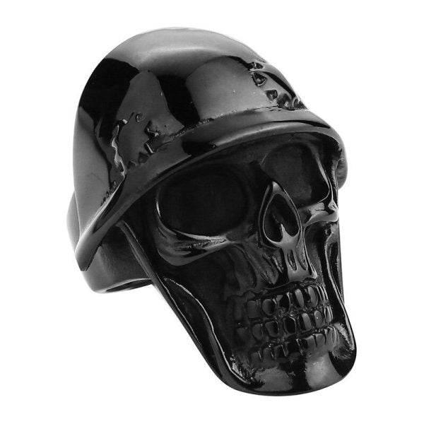 Bague Tête de Mort Helheim en Acier
