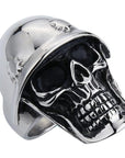 Bague Tête de Mort Helheim en Acier