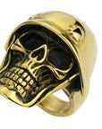 Bague Tête de Mort Helheim en Acier