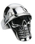 Bague Tête de Mort Helheim en Acier