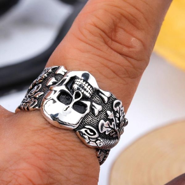 Bague Tête de Mort Lueur des Cendres