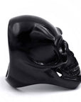Bague Tête de Mort Noir en Acier