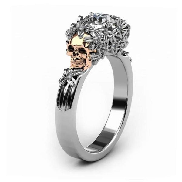 Bague Tête de Mort Ombre et Lumière