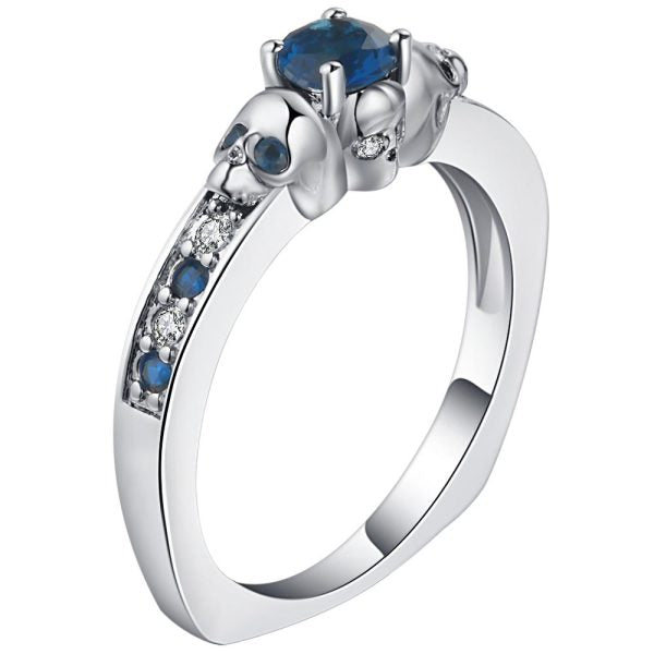 Bague Tête de Mort Perles d’Ombres