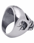 Bague Tête de Mort Runique