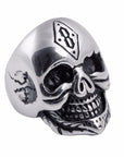 Bague Tête de Mort Runique