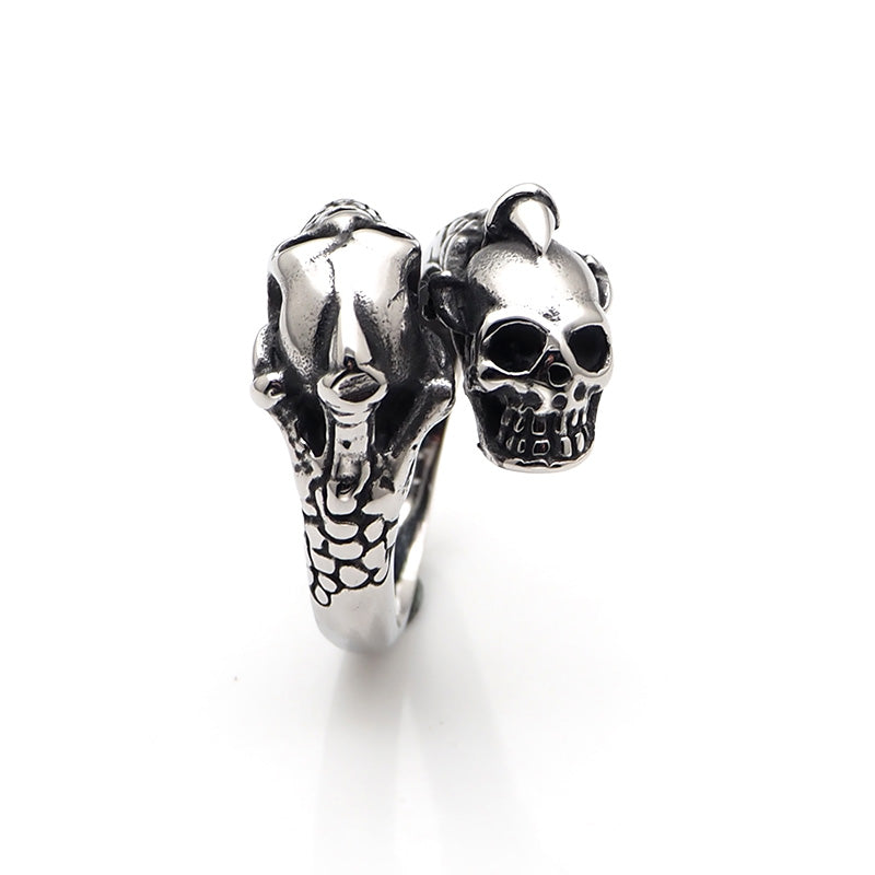 Bague Tête de Mort Souffle Maudit