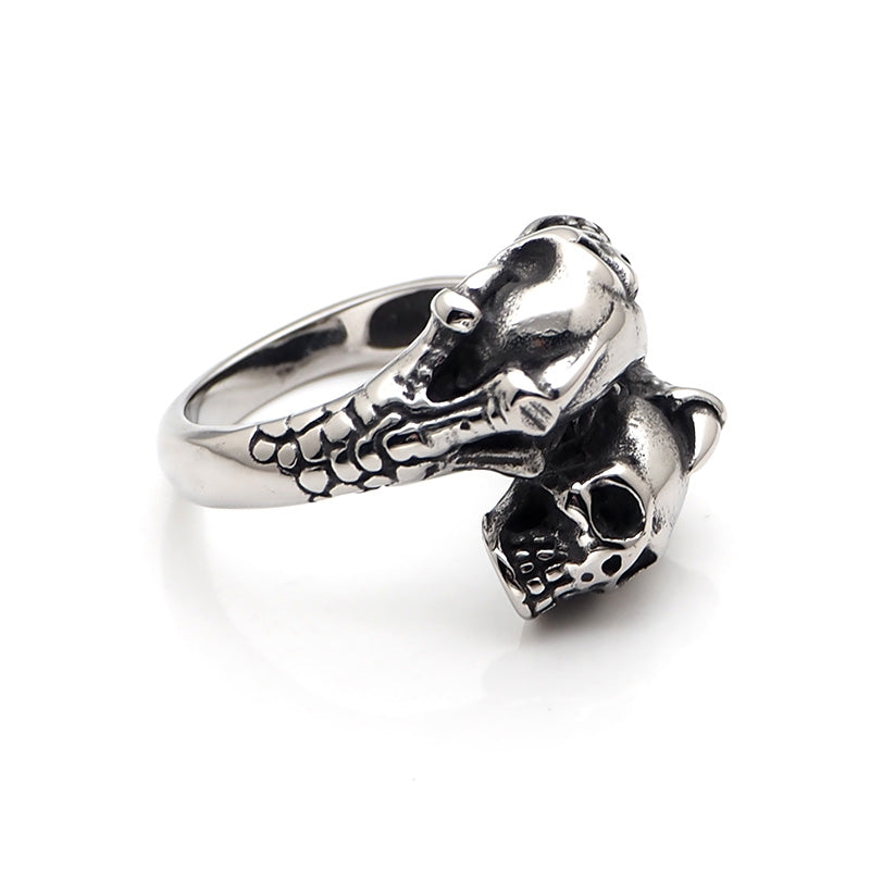 Bague Tête de Mort Souffle Maudit