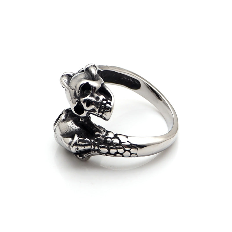 Bague Tête de Mort Souffle Maudit