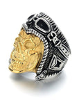 Bague Tête de Mort Valkyrie (Acier)