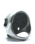Bague Tête de Mort en Acier