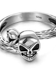 Bague Tête de Mort en Argent