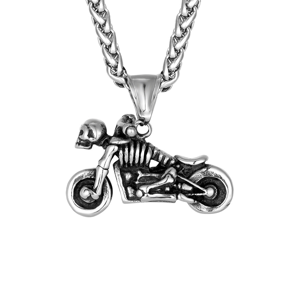 Collier Squelette Moto
