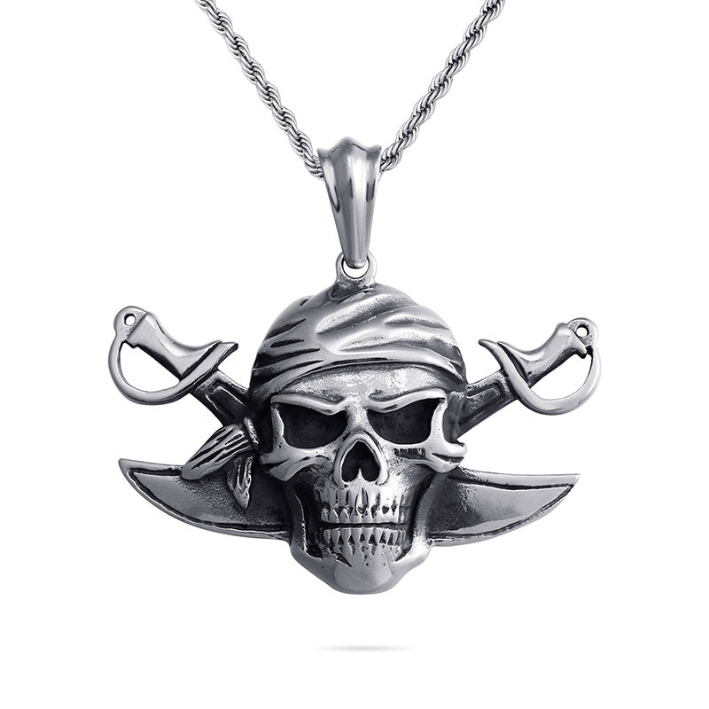 Collier Tête De Mort Pirate