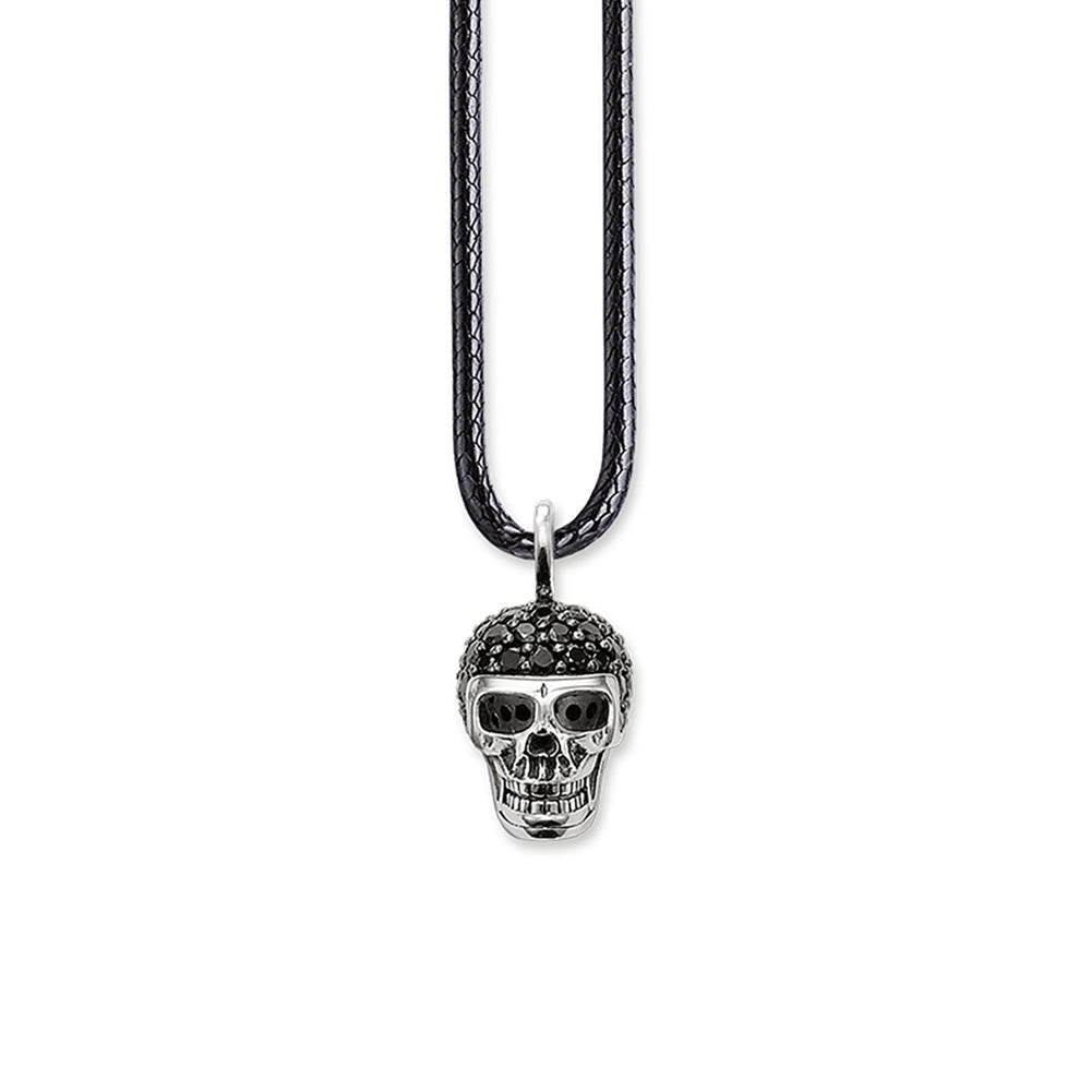 Collier Tête de mort Raffiné - en Argent