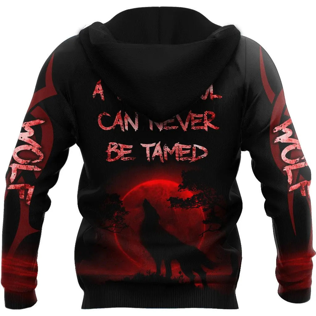 Sweat-shirt Viking Loup Rougeoyant
