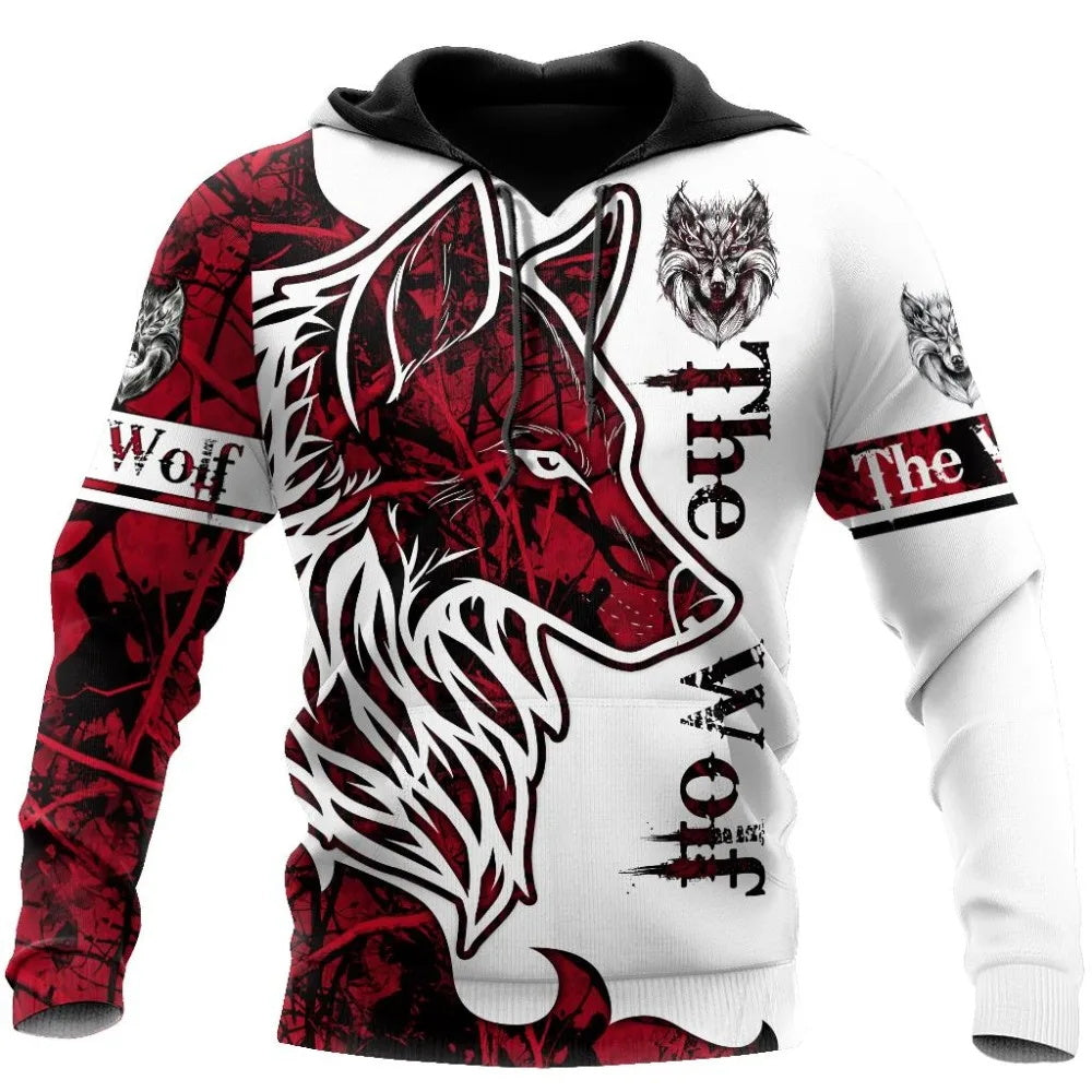 Sweat-shirt viking avec le loup de la saga