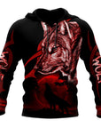 Sweat-shirt Viking Loup Rougeoyant