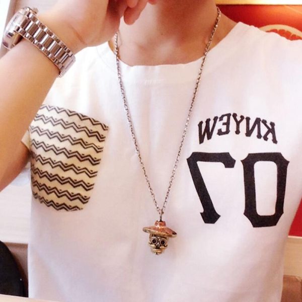 Pendentif Dia de los Muertos Cuir