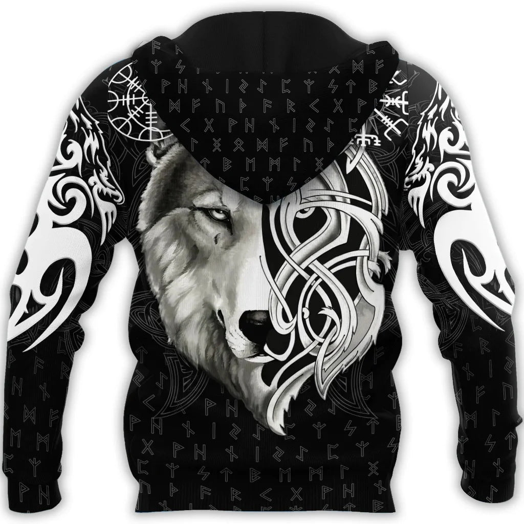 Sweat-shirt Viking Loup des Runes