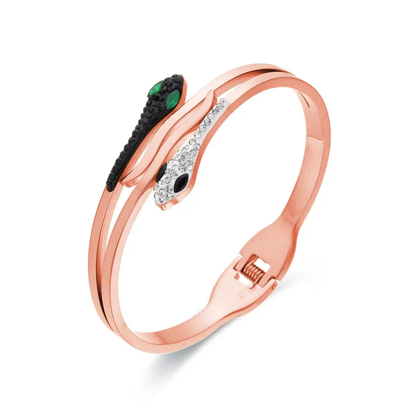 Bracelet Or Rose Élégance Serpentine
