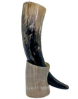 Corne à Boire Viking Avec Socle Blanc