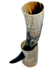 Corne à Boire Viking Avec Socle Blanc
