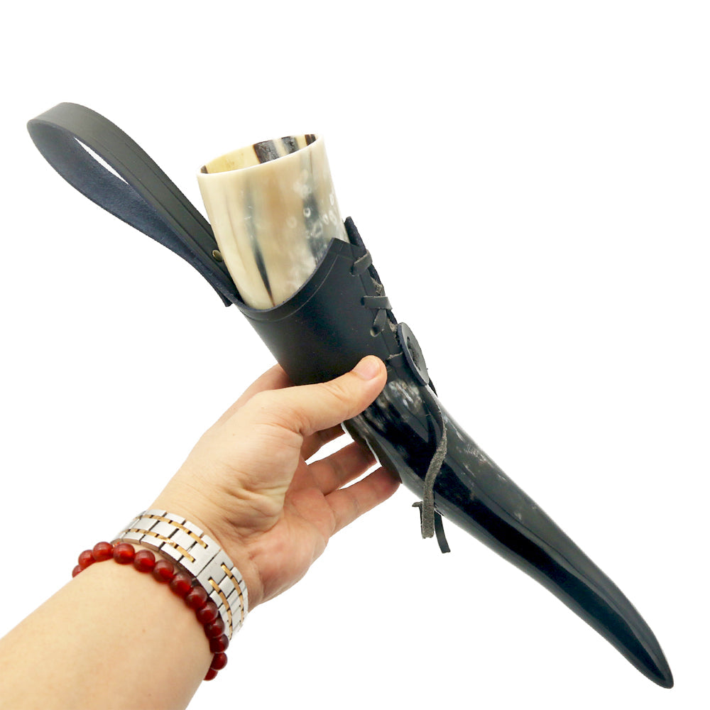 Corne à Boire Viking Avec Attache Ceinture
