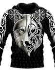 Sweat-shirt Viking Loup des Runes