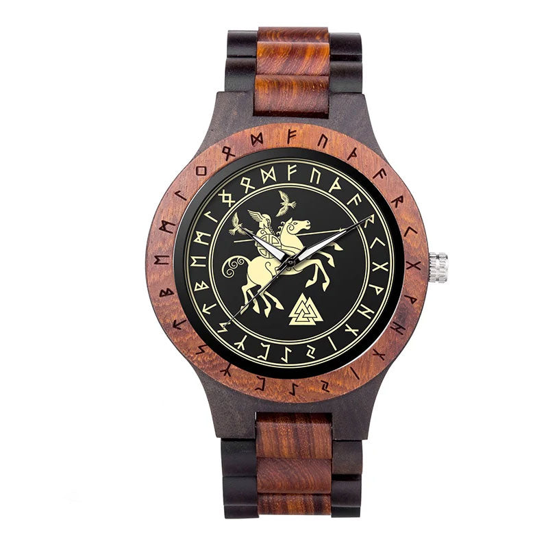Montre des héros Viking en Bois